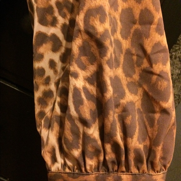 Free People Cheetah Print Trench Coat - Picture 4 of 10